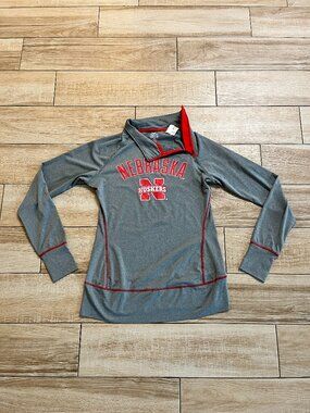 Womens Rivalry Threads Grey Nebraska Huskers Top - S